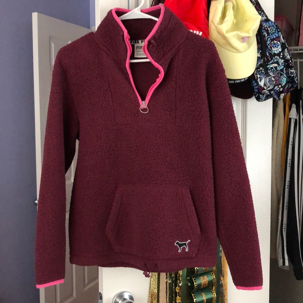 PINK Sherpa sweater